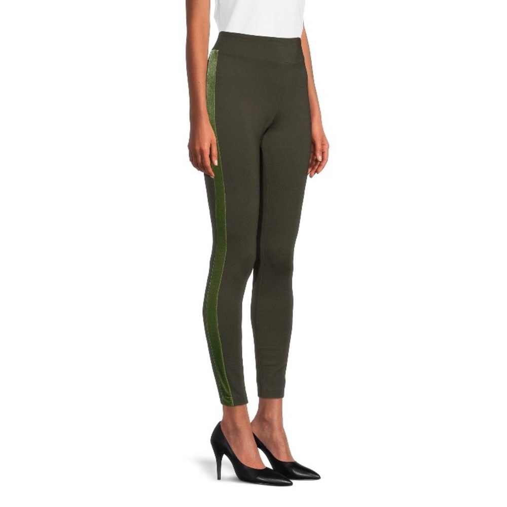 Time & Tru Velvet Trim Leggings